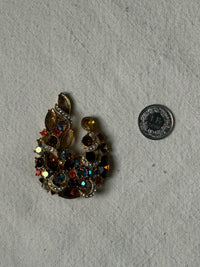 Vintage gemstone brooch