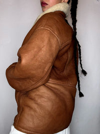 Manteau en peau de mouton retournée camer XL vintage