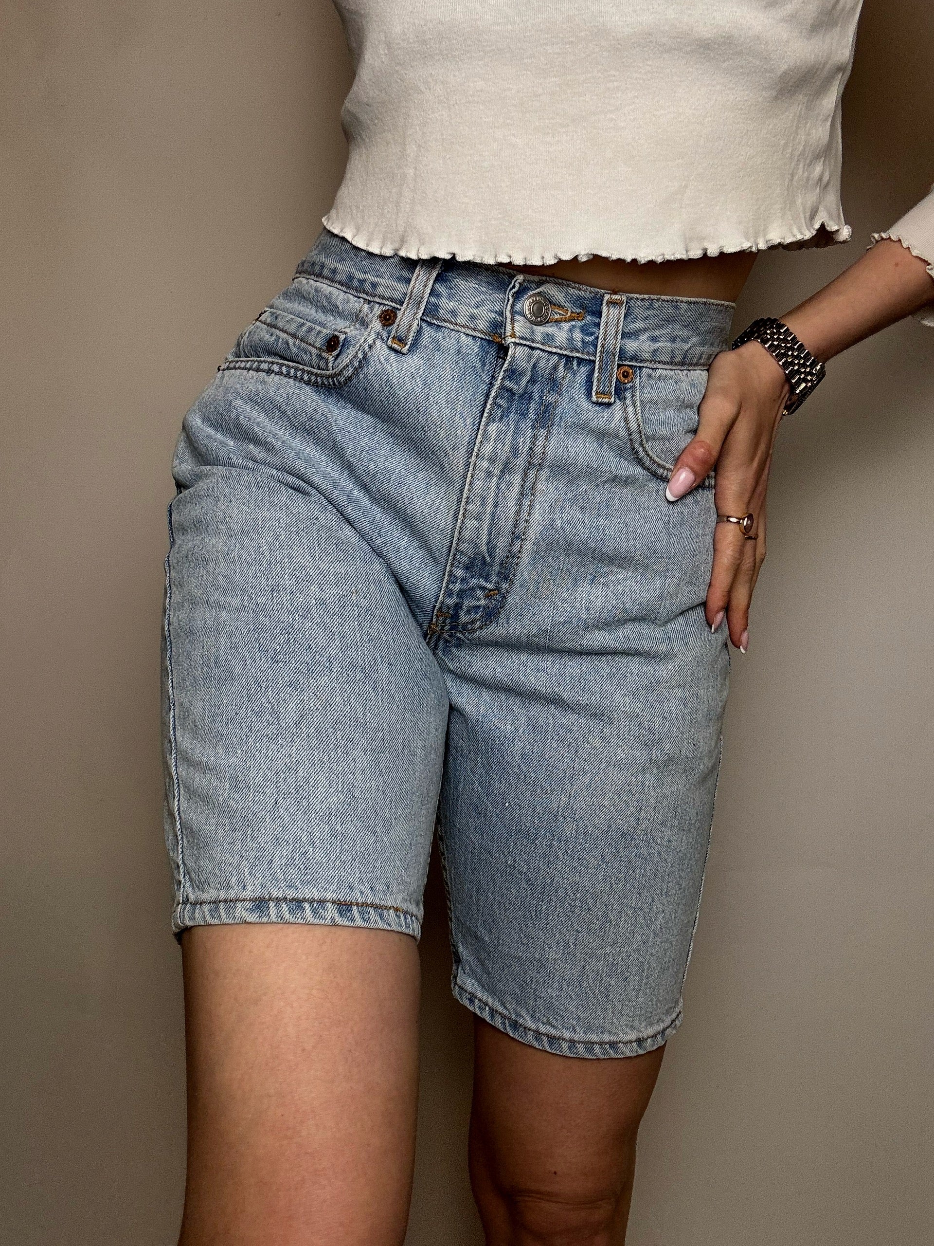 Short long en jean LEVI'S M/L vintage