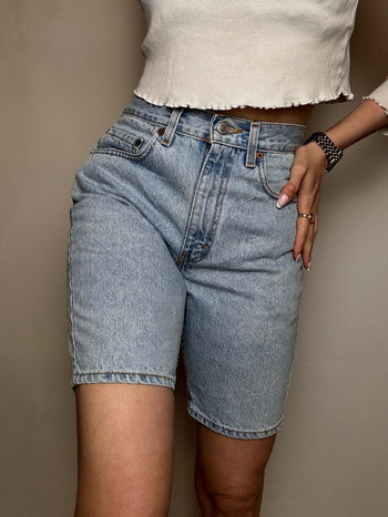 Short long en jean LEVI'S M/L vintage