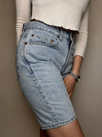 Short long en jean LEVI'S M/L vintage