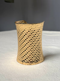 Manchette dorée ajustable vintage