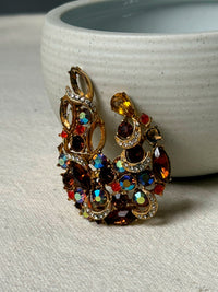 Vintage gemstone brooch