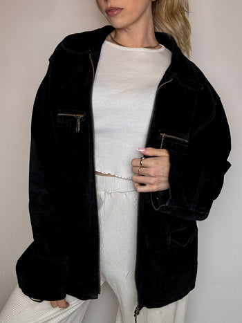 Vintage XL Kamel Wildleder Bomberjacke