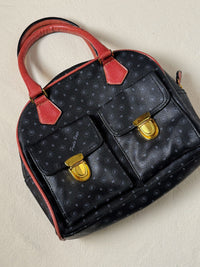 Vintage leather small bowling bag
