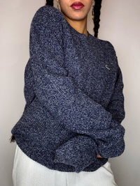 Pull gris bleu LACOSTE L vintage