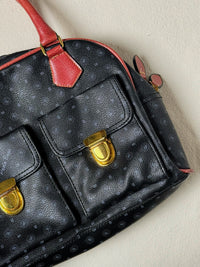 Vintage leather small bowling bag