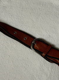 Mittlere Tasche aus weichem Vintage-Kamelleder