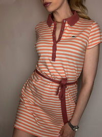 Robe polo rayée LACOSTE L vintage