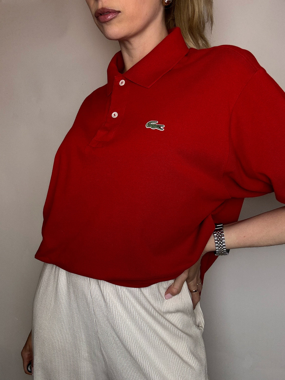 LACOSTE M vintage sky blue short-sleeved polo shirt