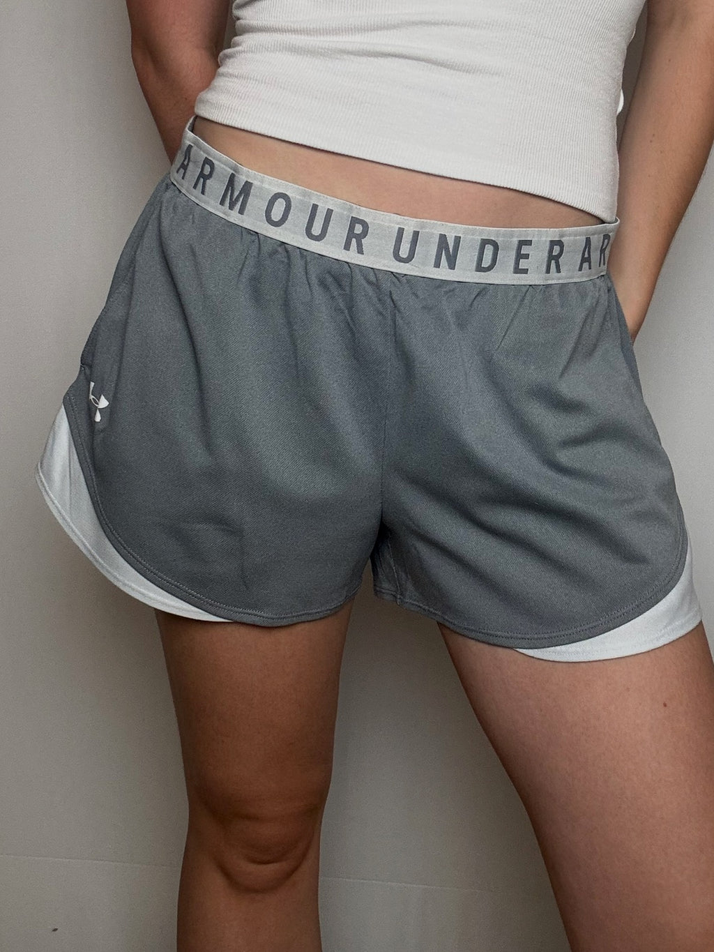 Short gris under armor L vintage