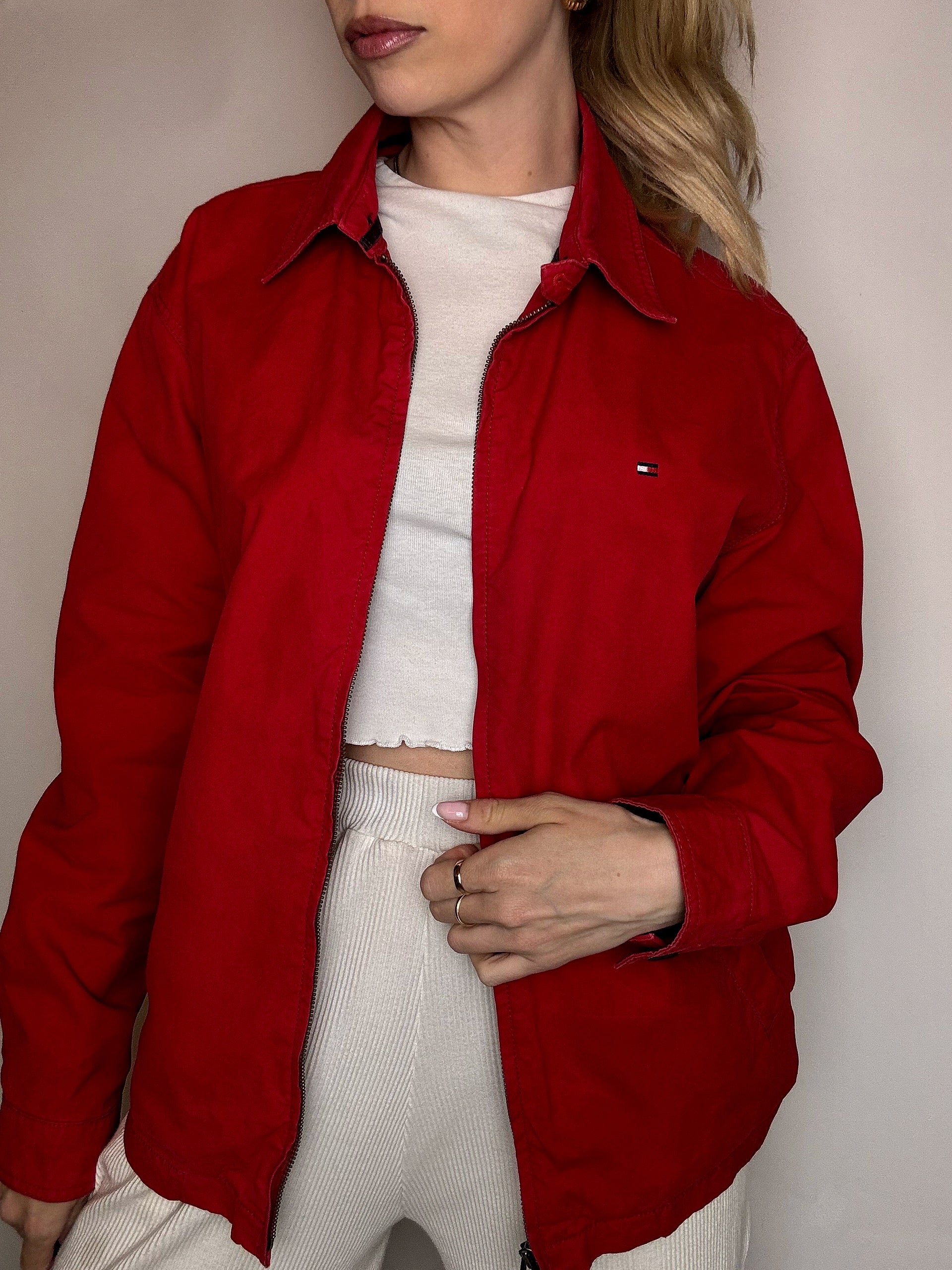 Veste rouge TOMMY HILFIGER M vintage