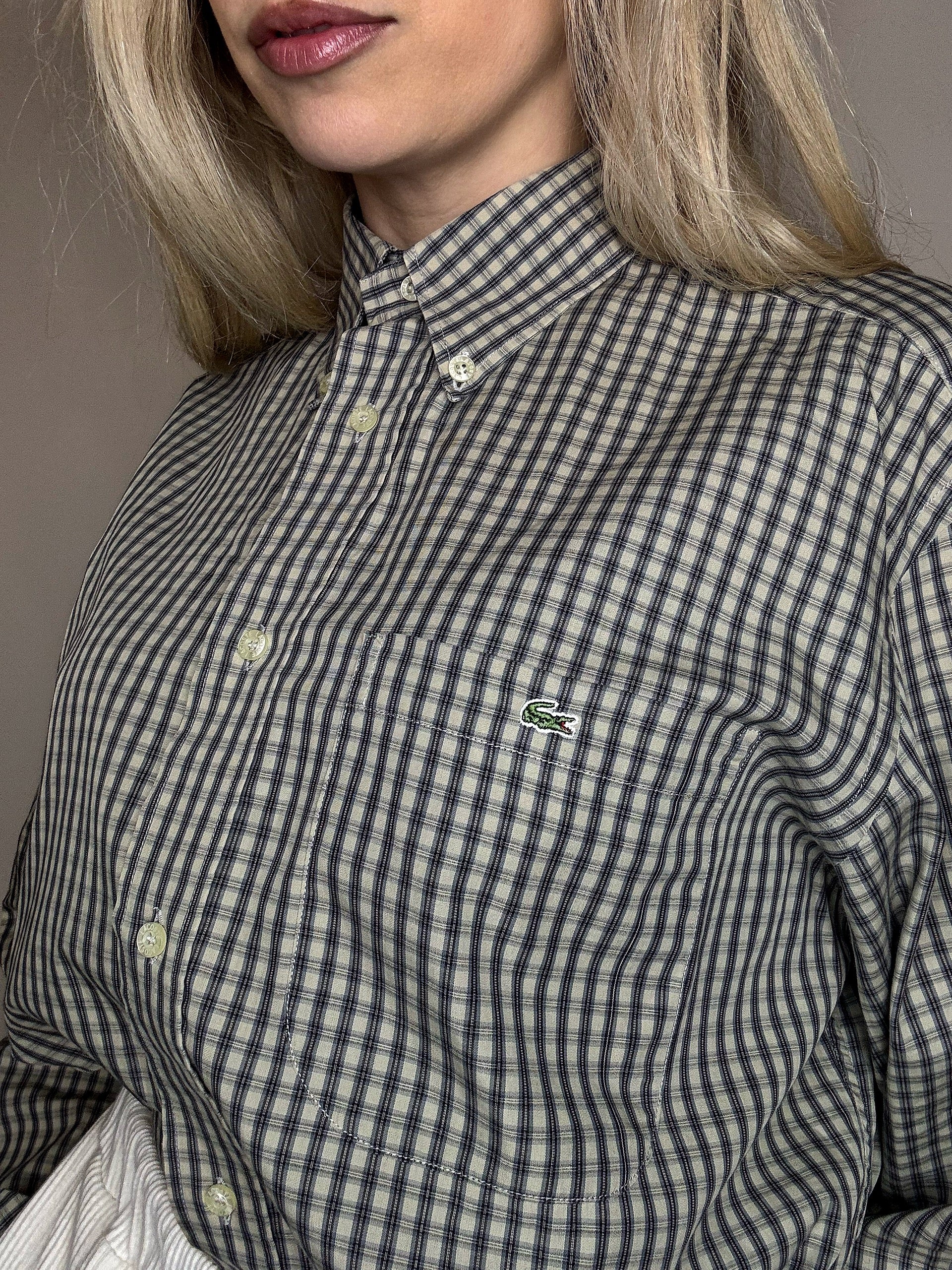 Chemise à carreaux LACOSTE M vintage