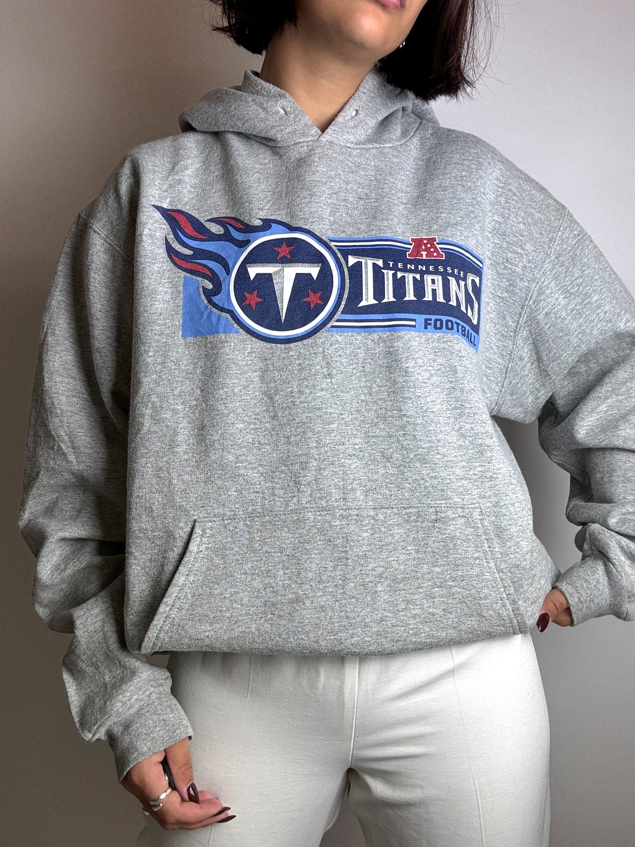 Vintage gray American Titans sweater M/L 