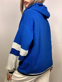 Sweat à capuche bleu et gris REEBOK L/XL vintage
