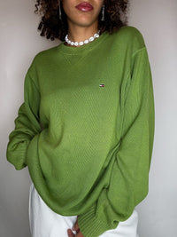 Pull col rond TOMMY HILFIGER L vintage