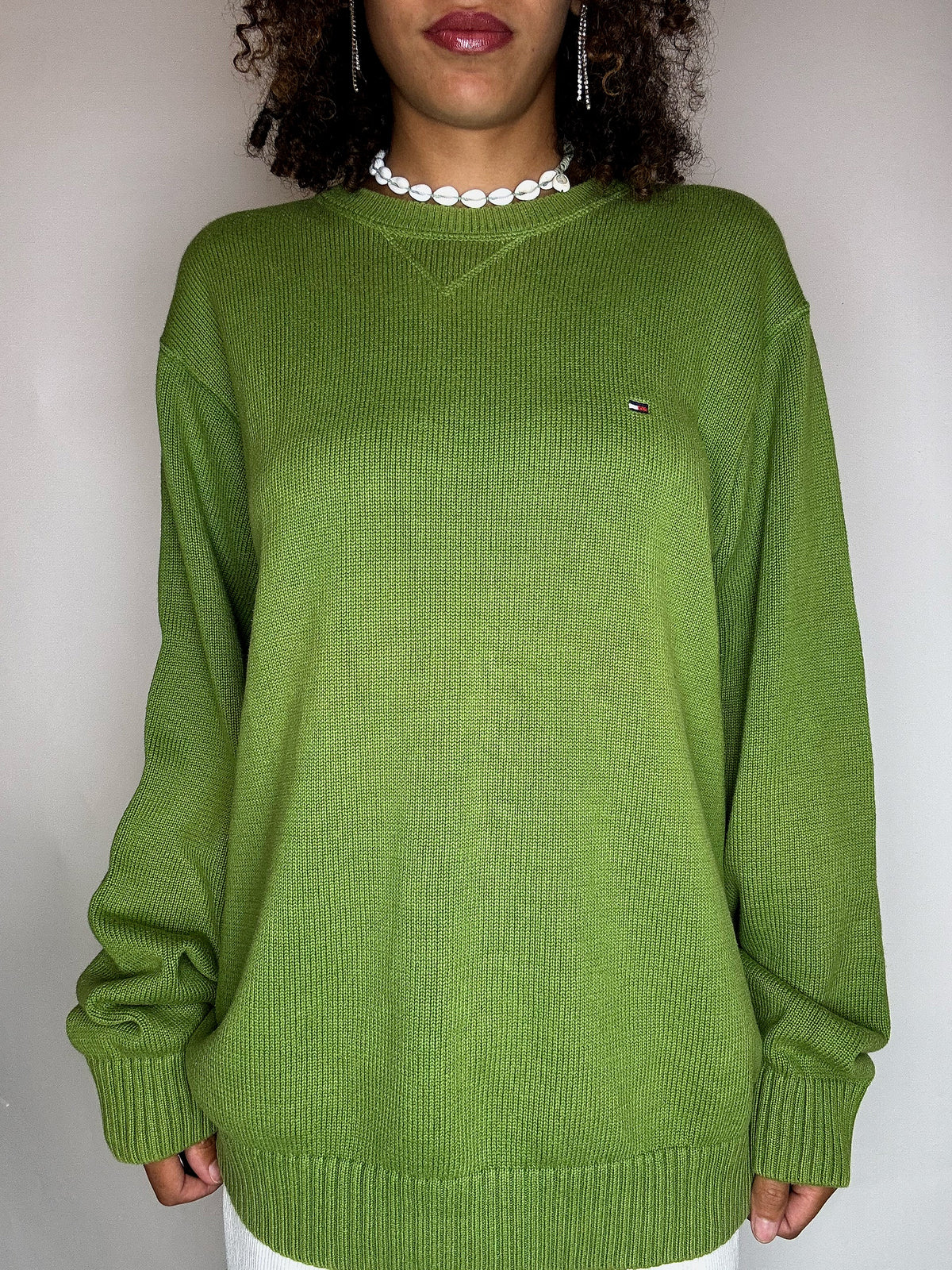 Pull col rond TOMMY HILFIGER L vintage