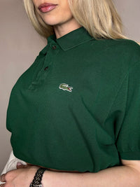 Polo manches courtes vert LACOSTE XL vintage
