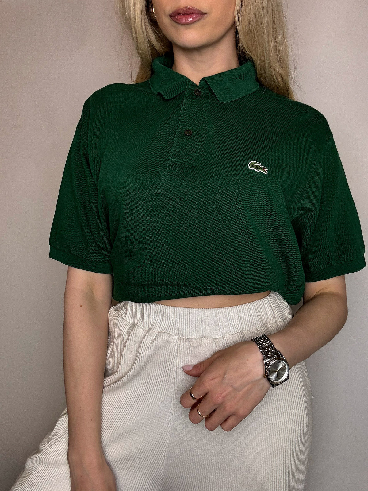 LACOSTE M vintage sky blue short-sleeved polo shirt