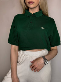 Polo manches courtes vert LACOSTE XL vintage