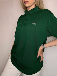 Polo manches courtes vert LACOSTE XL vintage