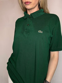 Polo manches courtes vert LACOSTE XL vintage