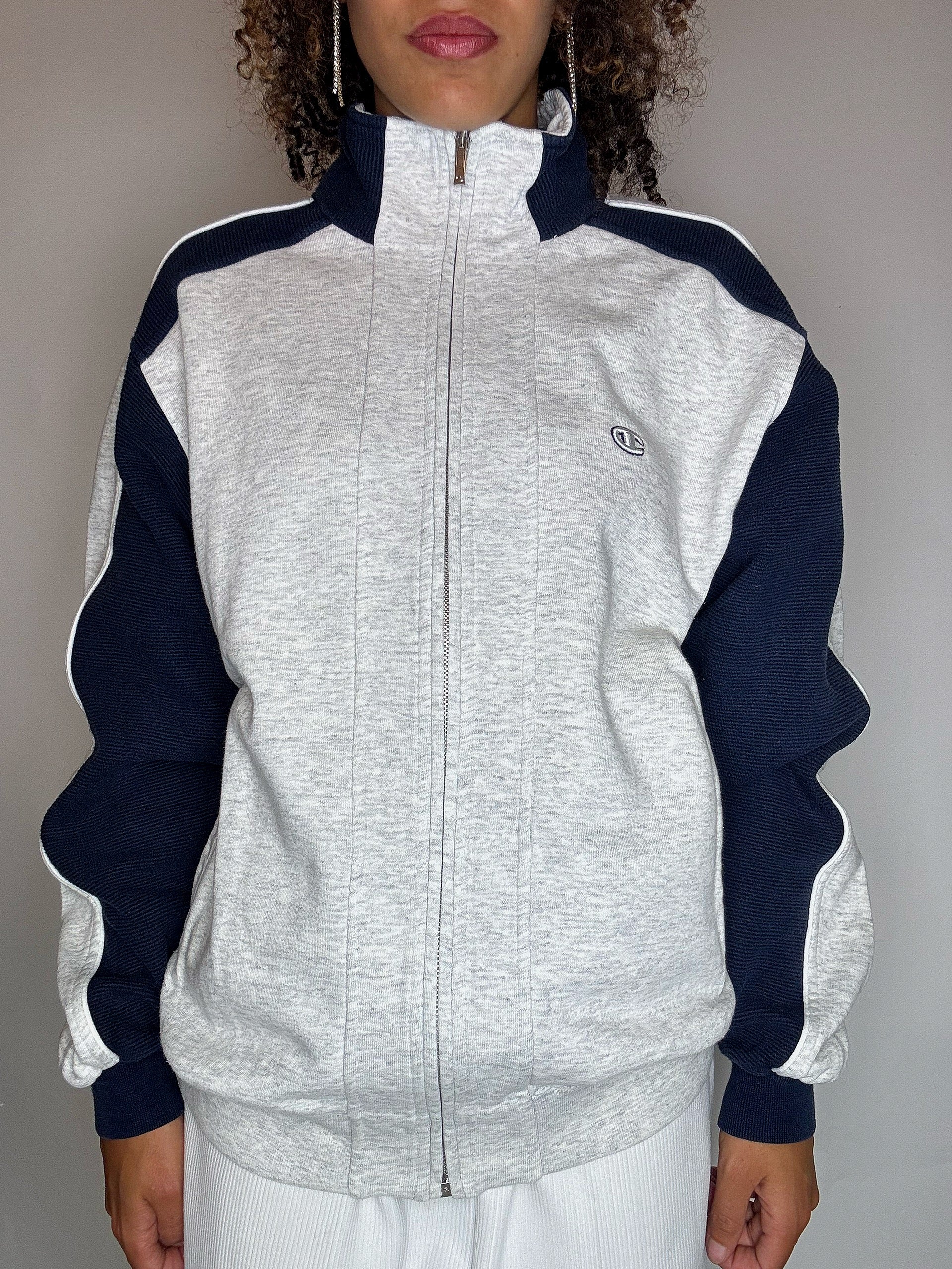 Grey and navy jogging jacketC CHAMPION M vintage