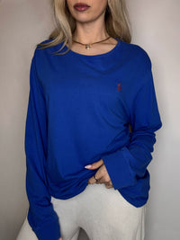 Tee shirt à manche longue bleu RALPH LAUREN XL