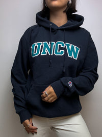 American vintage blue university sweater S/M 