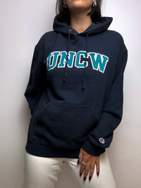 American vintage blue university sweater S/M 