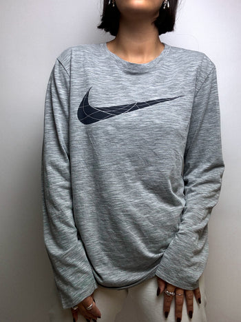 Pull sport Nike gris vintage S/M