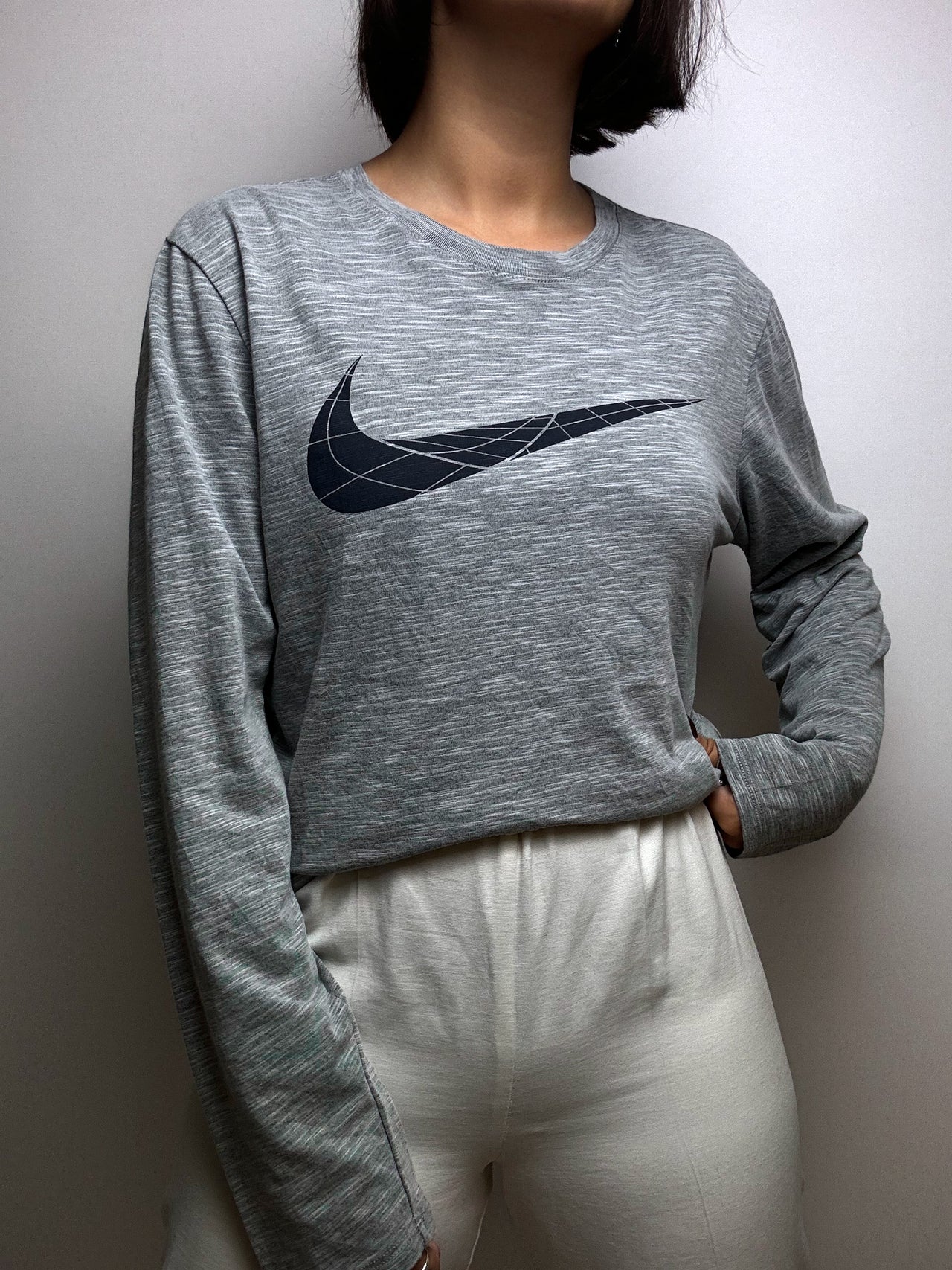 Pull sport Nike gris vintage S/M