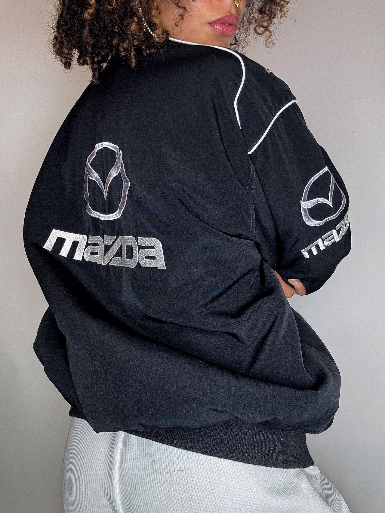 Blouson noir MAZDA M vintage