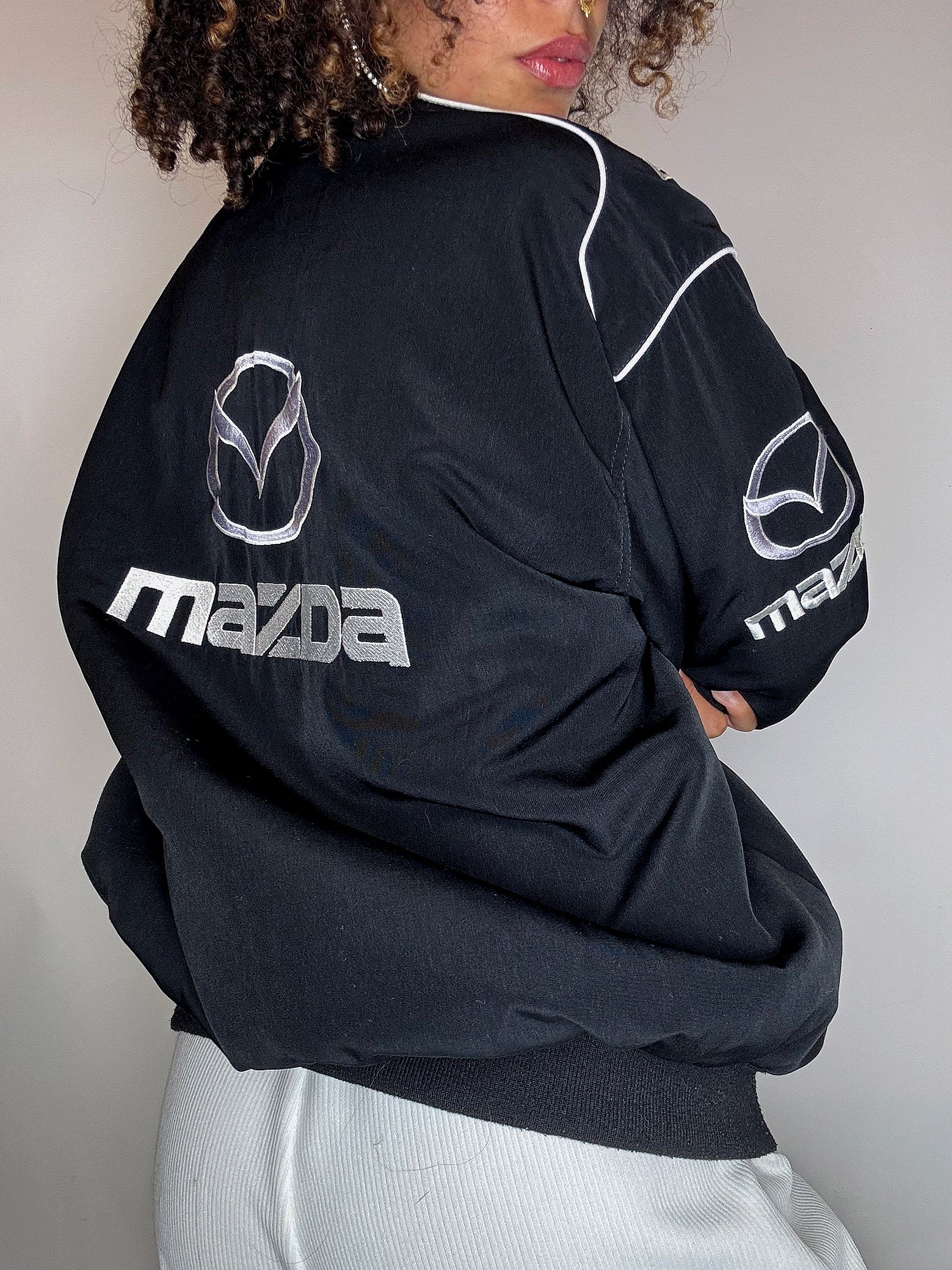 Black MAZDA M vintage jacket