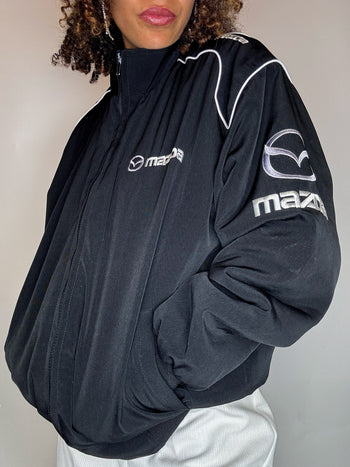 Blouson noir MAZDA M vintage
