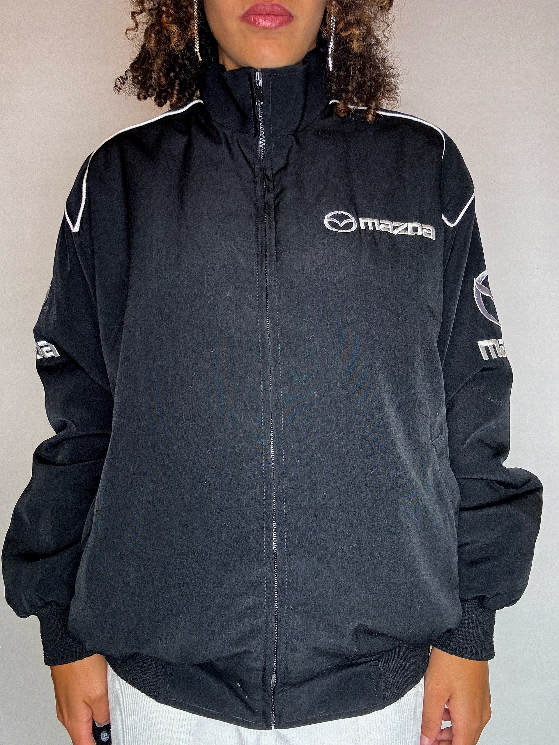 Black MAZDA M vintage jacket