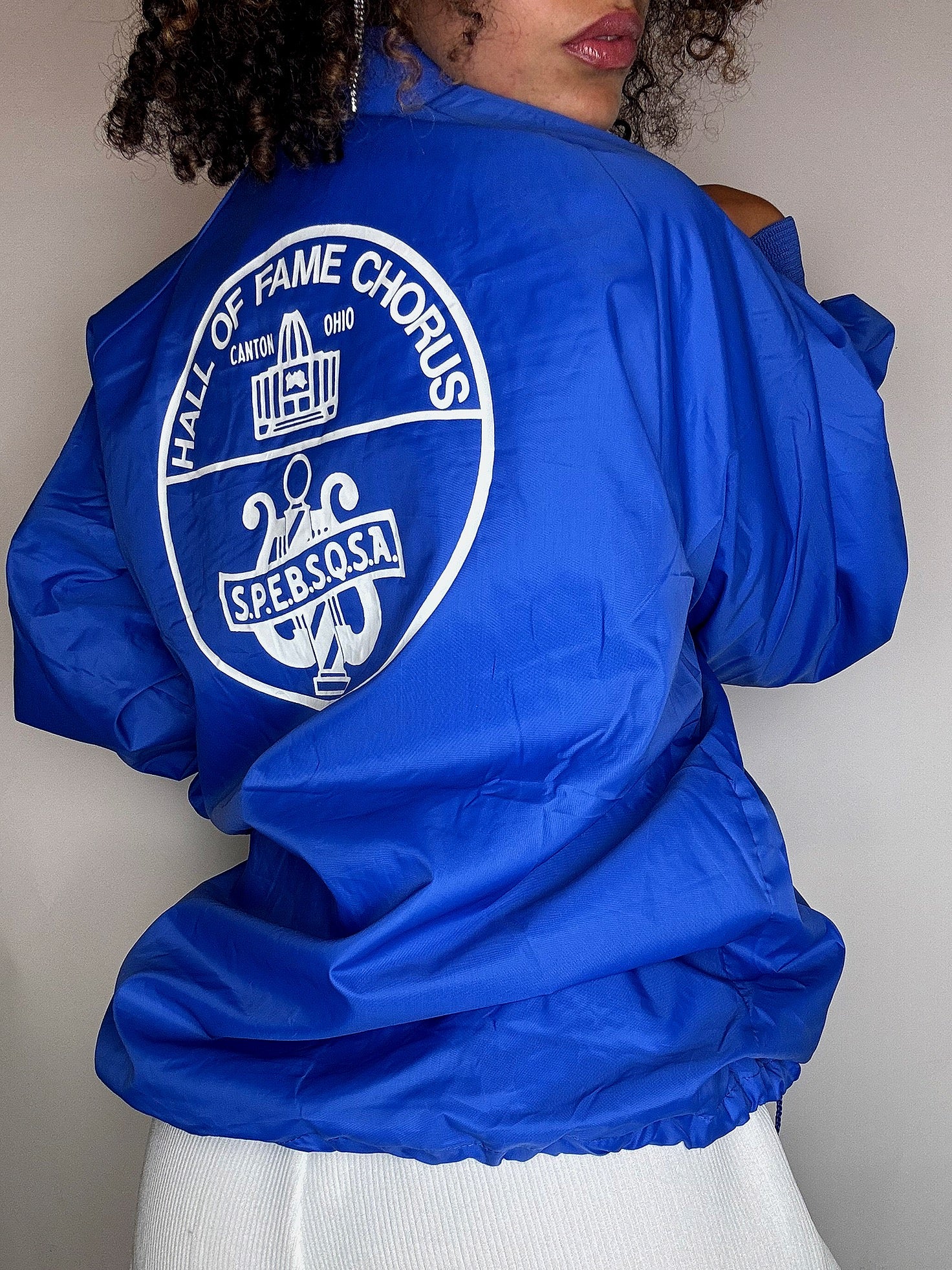 Vintage Blue Wintbreaker Large