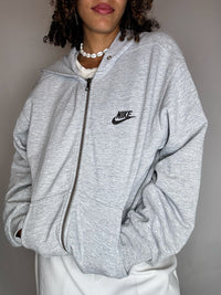 Vintage XL graue Nike Joggingjacke