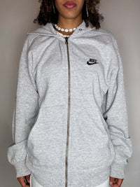 Vintage XL graue Nike Joggingjacke