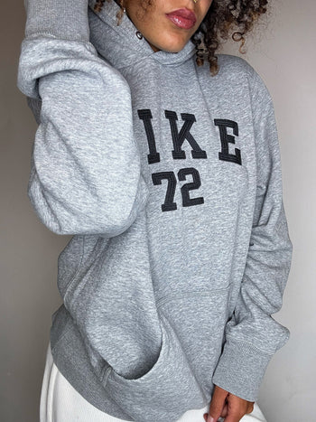 Sweat à capuche gris NIKE L vintage