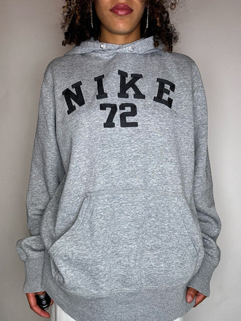 Sweat à capuche gris NIKE L vintage