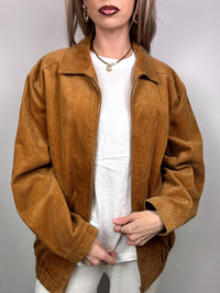 Vintage camel corduroy lined jacket L/XL