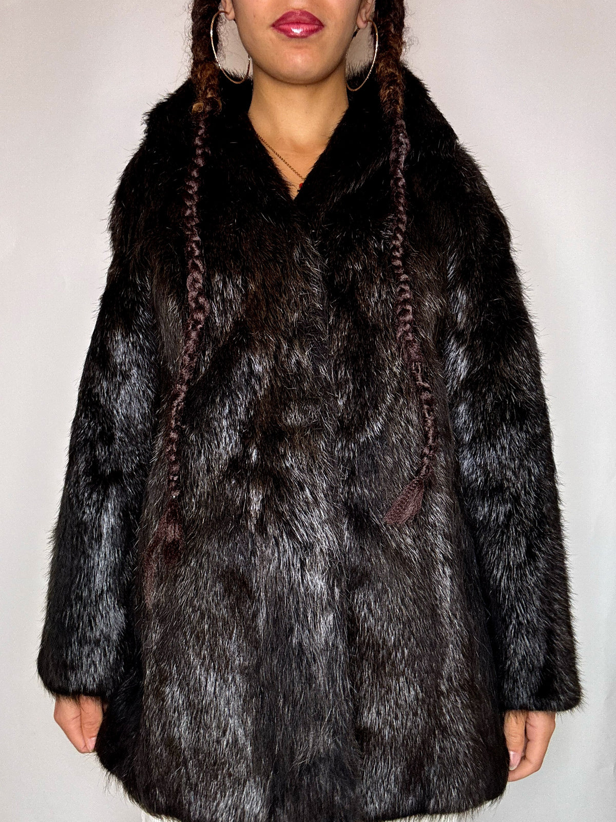 Vintage Brown Real Fur S/M
