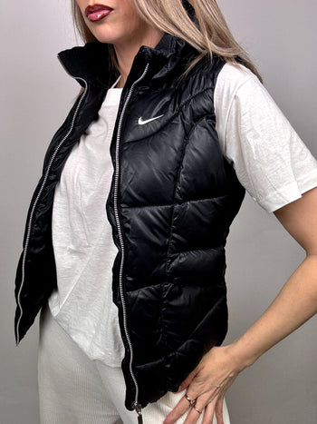 Gilet puffy noir brillant NIKE XS Vintage