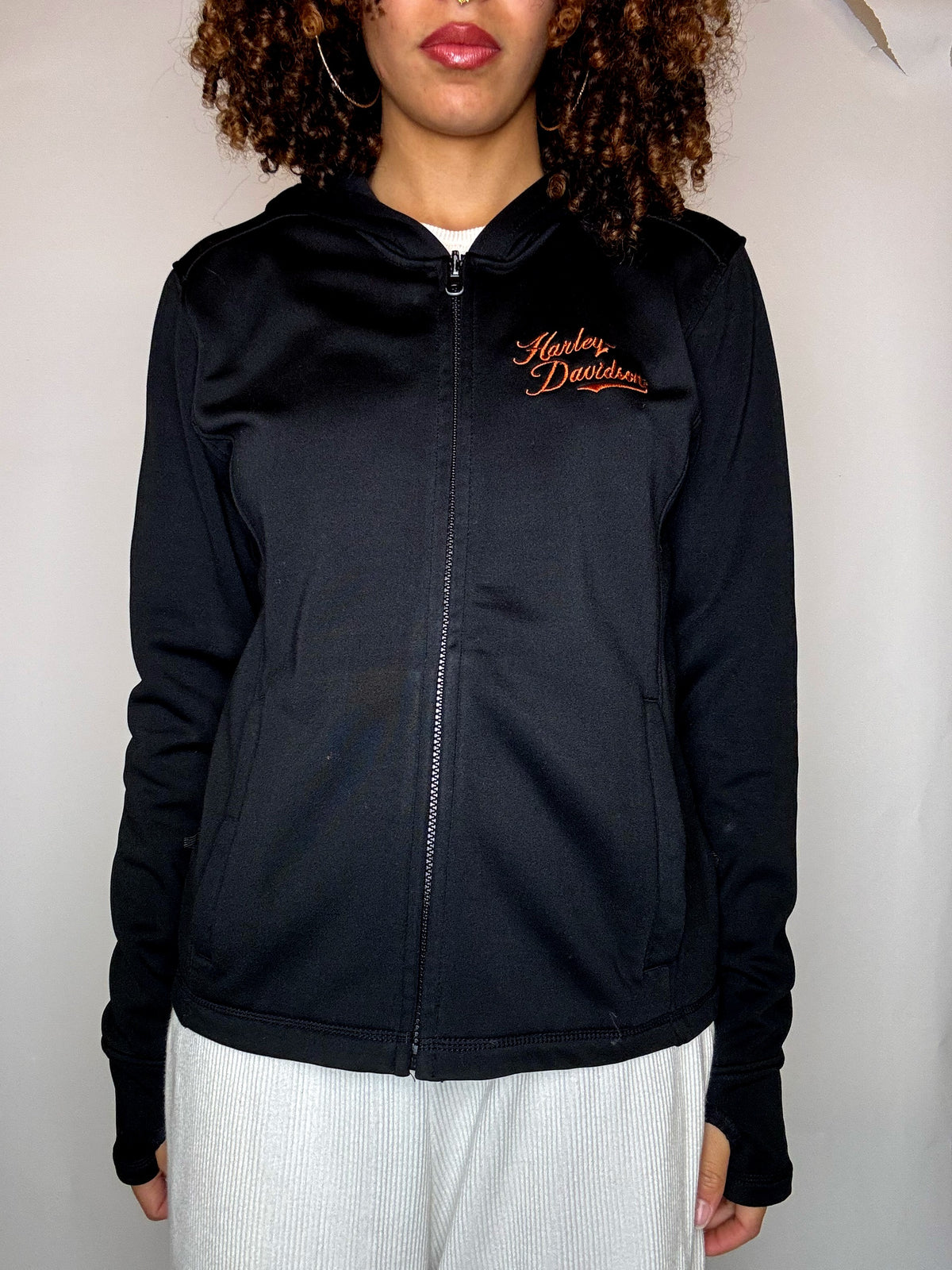 Schwarzer Harley-Davidson Vintage-Zip-Hoodie Gr. M