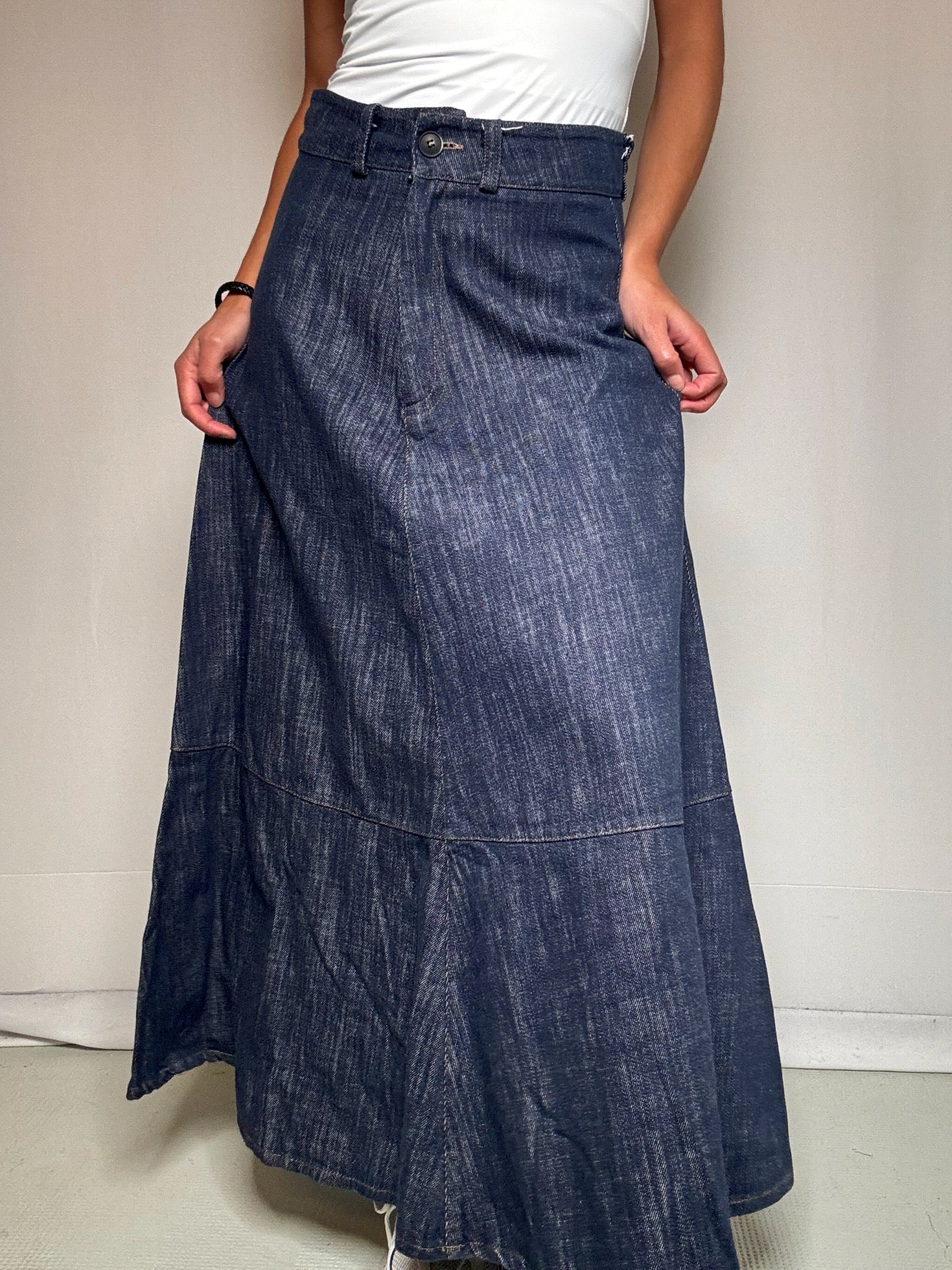 Jupe en jean longue S vintage