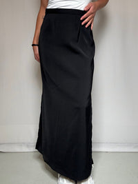 Jupe longue noire fendue M/L vintage