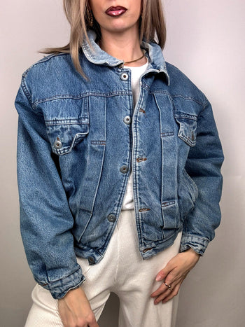 Veste denim mouton M vintage