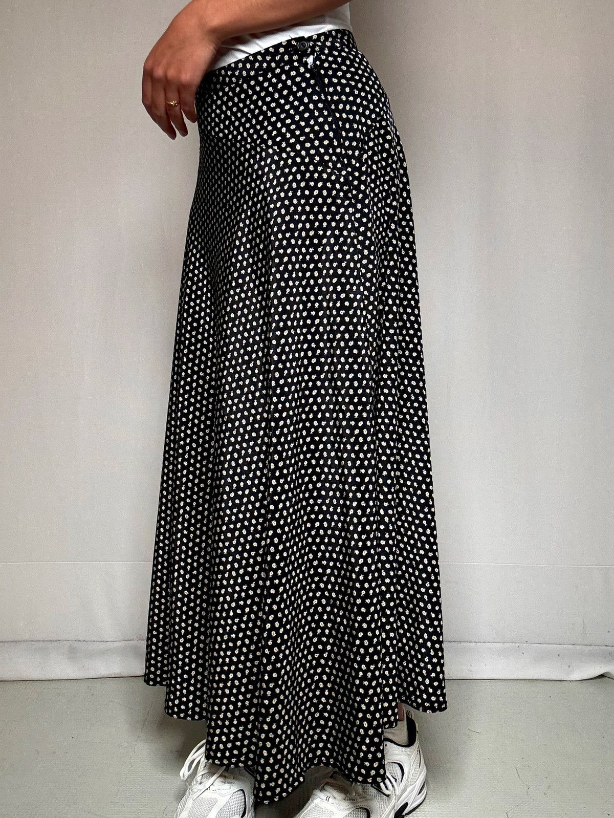 Jupe longue à fleurs M/L vintage