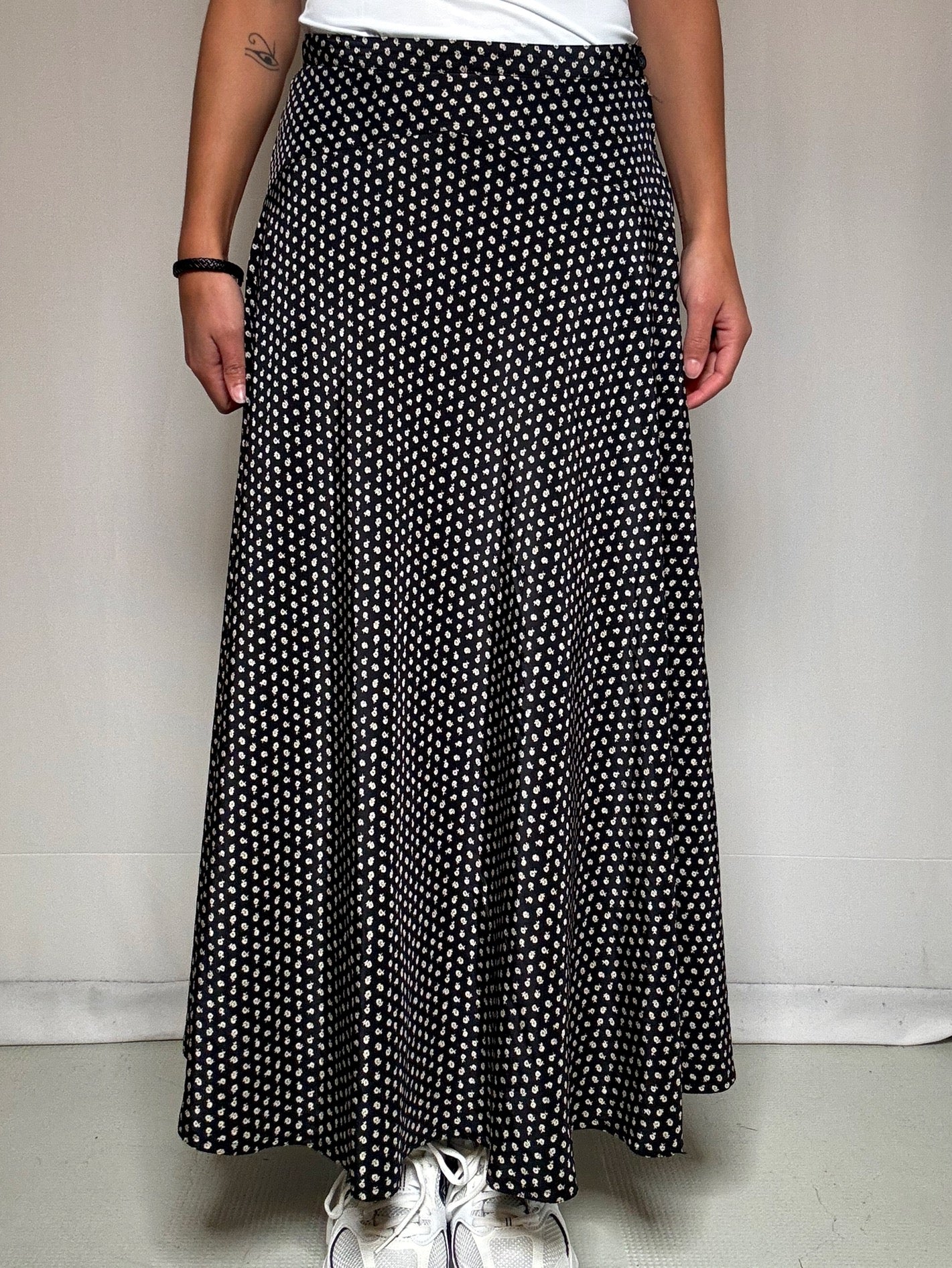 Jupe longue à fleurs M/L vintage